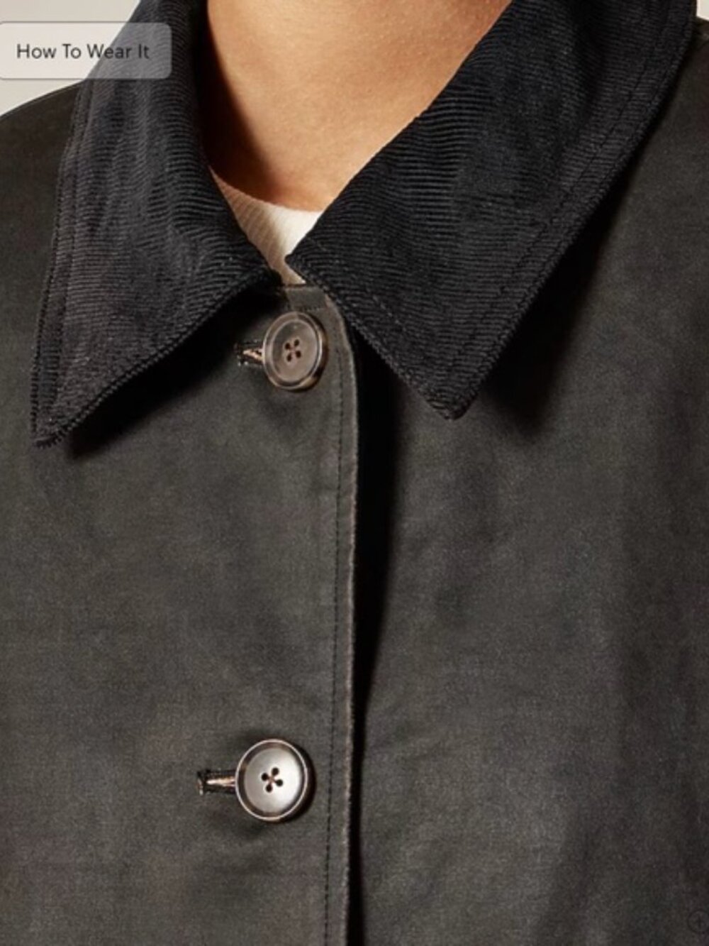 J. Crew Women's Quilt Lined Coated Barn Jacket  Black Grey Combo Size Medium NEW - Picture 3 of 9
